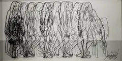 Transitioning by Norlie Meimban, mixed media, offered Apr 2019