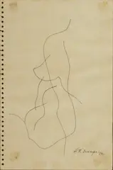 Untitled by Hernando R. Ocampo, pen and ink on paper, offered Apr 2019
