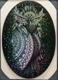 Rico Casaysay, Symbolic Owl, oil on canvas