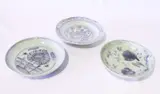Untitled by Blue and white Ming and Qing Dynasty plates, 3 pcs., offered Apr 2019