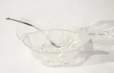Silver-plated sugar container with two spoons, Untitled