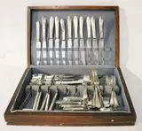 Assorted silver utensils, Untitled, Rogers and Son, Alpacca Silco