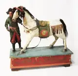 Untitled by Chinese wooden display with horse, offered Apr 2019