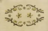 Philippine School, Untitled (Gold Flower), Embroidery