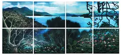 8pcs Untitled Artworks by Aslan, a) oil on canvas b) oil on canvas c) oil on canvas d) oil on canvas e) oil on canvas f) oil on canvas g) oil on canvas, offered Oct 2018
