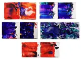 Ofelia Gelvezon-Tequi, Set of 10pcs Glass Paintings, acrylic on glass
