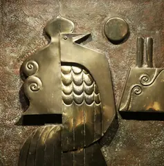 Sarimanok by Abdulmari Imao, brass, offered Oct 2018