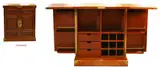 Untitled by Wooden Chinese Bar Cabinet, Open: H: 40” x L: 73” x W: 18” (102 cm x 185 cm x 46 cm), offered Oct 2018