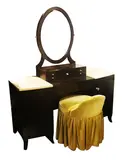 Untitled by Dresser with Matching Chair, Dresser: H: 66” x L: 54” x W: 19” (168 cm x 138 cm x 48) Chair: H: 27” x D: 28” (69 cm x 71 cm), offered Oct 2018