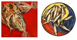 a.) Dried Fish 1 b.) Dried Fish 2 by Demetrio Dela Cruz, a.) acrylic on board b.) acrylic on canvas, offered Jul 2018