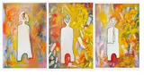 Francisco Viri, a.) The Sentry b.) The Miniature Epic c.) The Blood of the Spirit, watercolor on paper