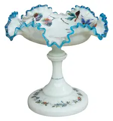 Centro de Mesa, Early 20th Century, Milk Glass