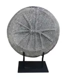 Pre-Hispanic Funerary Jar Lid, Ca. 10th to 13th Century, Philippines Volcanic Stone