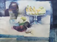 Still Life by Edgar Doctor, Watercolor on paper, offered Jul 2017