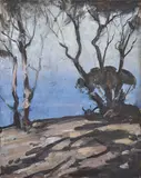 John Longstaff, Seascape oil on canvas, oil