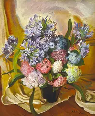 Adelaide E. Perry, Hydrangeas 1940 oil on canvas, oil