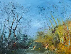 The Escape by David Boyd, 1972, from the Exile Series oil on canvas, sold Dec 2014