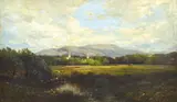 John Bunyan Bristol, JOHN BUNYAN BRISTOL Near Stockbridge, Massachusetts, USA oil on canvas signed lower left: JB Bristol 45 x 75cm, oil