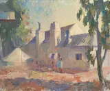 Arthur Murch, Old Muslin c.1940 oil on board, oil