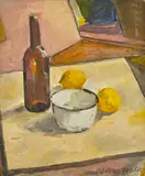 William Frater, Still Life oil on board signed lower right: William Frater 60 x 49cm, oil