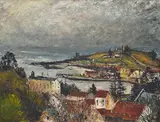 George Lawrence, South Coast Inlet, NSW 1950 oil on board
