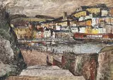George Lawrence, Villa Franca 1951 oil on board