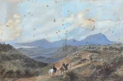 John Black Henderson, Oberon Bay and Mount Wilson watercolour on paper signed centre right: J.B. Henderson, watercolor