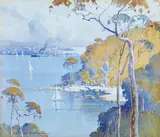 H. W. Cotton, Sunlight Harbour, Taylor Bay, Sydney watercolour on paper laid on board, watercolor