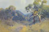 Emma Minnie Boyd, Misty Glade watercolour signed lower right: E. M. Boyd 33 x 49cm, watercolor