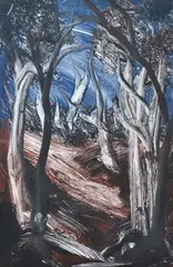 Pro Hart, Landscape 1984 monotype signed and dated lower right: PRO HARt '84 22 x 14.5cm, print (other)