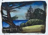Thornton Walker, Falmouth, Tasmania 2002 watercolour and ink, watercolor