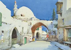 Noel Leaver, An Eastern Archway watercolour signed lower right:, watercolor