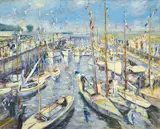 Lucien Adrion, Regatta, France oil on canvas