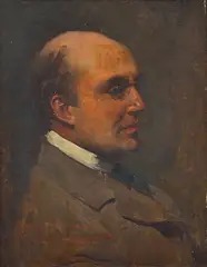 George Lambert, Portrait of a Gentleman oil on canvas on board, oil