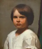 Percy Leason, Portrait of the Artist's Daughter, Jean Leason, c.1920 oil on canvas, oil