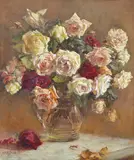 Alice Marion Ellen Bale, Still Life 1931 oil on canvas signed lower left: AME Bale 60 x 49cm