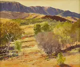 Rubery Bennett, Foot Hills, Macdonnell Ranges oil on canvas signed lower left: RUBERY BENNETT 51 x 61cm, oil
