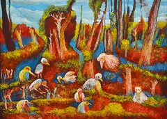 Douglas Stubbs, First Light oil on board signed lower right: STUBBS 91 x 122cm, oil