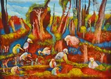 Douglas Stubbs, First Light oil on board signed lower right: STUBBS 91 x 122cm, oil