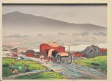 Hachiguchi Goyo, Rain at Yabakei 1918 woodblock, posthumous printing 1981 33.5 x 45.5cm, print (other)