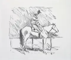 Hugh Sawrey, The Bush Hoop lithograph, lithograph