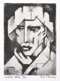 Bill Coleman, Cubist Head etching