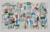 John Peart, Reflections XXVIII 1986 monoprint 39 x 61cm, print (other)