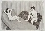 John Brack, Double Nude II lithograph 7/50 47 x 68cm