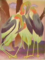 Murray Griffin, The Three Graces linocut 5/29 50 x 38cm, print (other)
