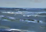 Geoffrey Dyer, Lakes Entrance, Victoria 1981 oil on canvas signed mid right: DYER