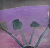 Idris Murphy, Before Dark Fowlers Gap oil on board initialled lower right: IM 122 x 125cm, oil