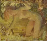 Arthur Murch, Nude, Avalon Beach c.1945 oil on canvas on board EXHIBITED:, oil