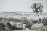Henry Burn, View of the City of Gloucester pen and ink wash on paper, drawing