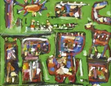 Peter Ferguson, Gather Round oil on canvas board Provenance:, oil